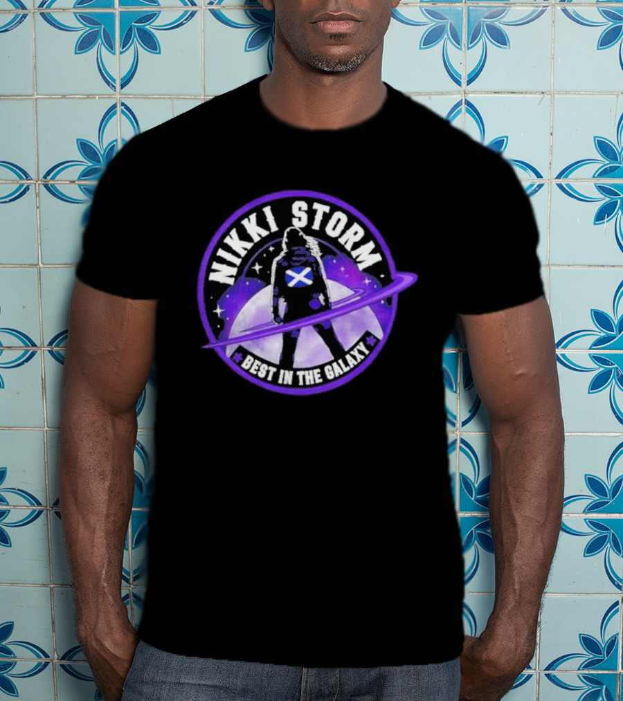 Nikki Storm Best In The Galaxy Scottish Emblem Space T-Shirt