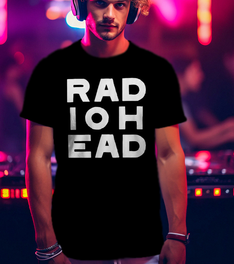 Edward Norton Radiohead Block Lettering T-Shirt