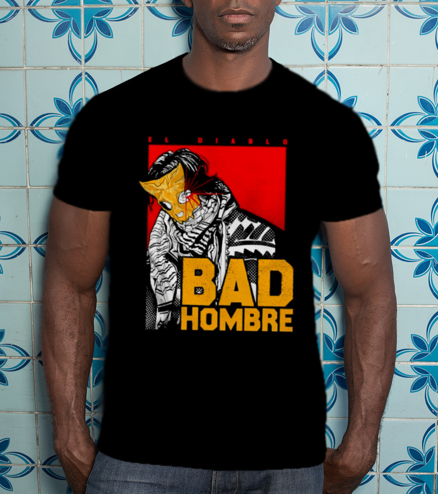 El Diablo Bad Hombre Mask Horror T-Shirt
