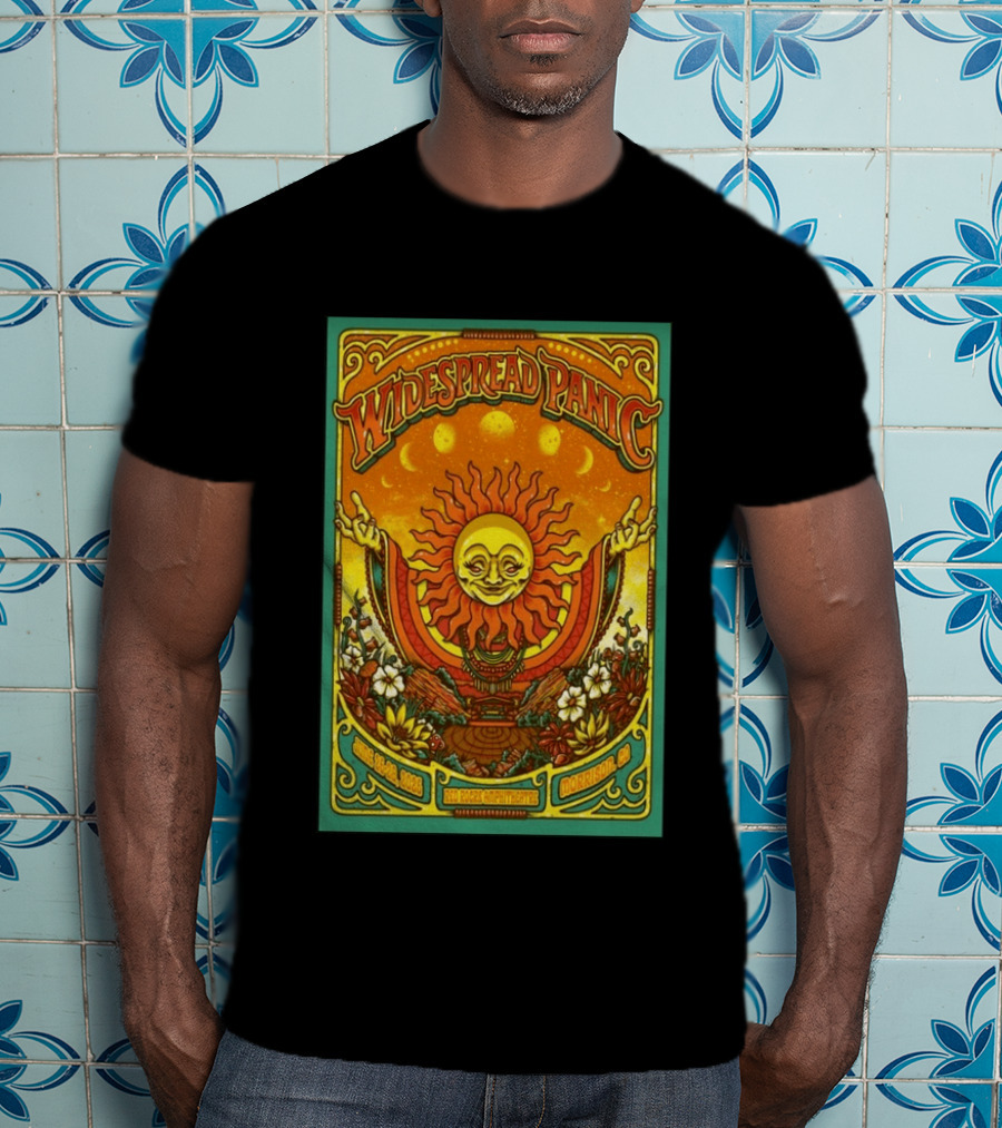 Widespread Panic Red Rocks June 26 28 2026 Morrison Colorado Sun And Moon T-Shirt