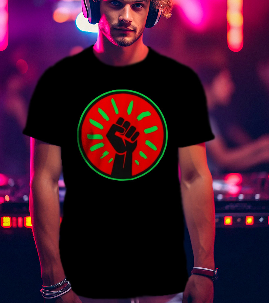 Pan African Flag Black Power Fist Resistance Unity Liberation T-Shirt