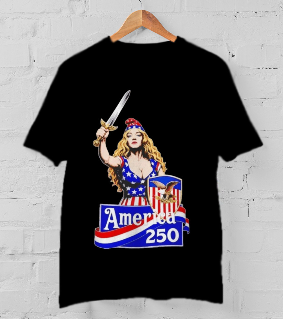 America 250 Strong Woman 4th Of July T-Shirt
