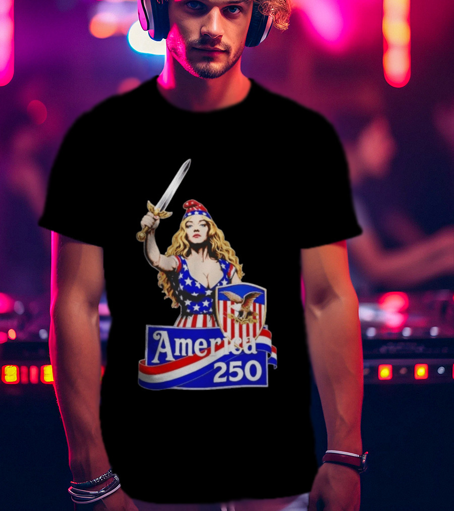 America 250 Strong Woman 4th Of July T-Shirt