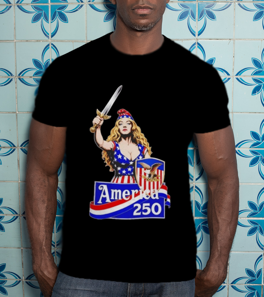 America 250 Strong Woman 4th Of July T-Shirt