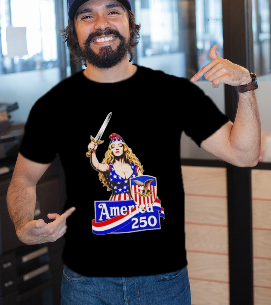 America 250 Strong Woman 4th Of July T-Shirt