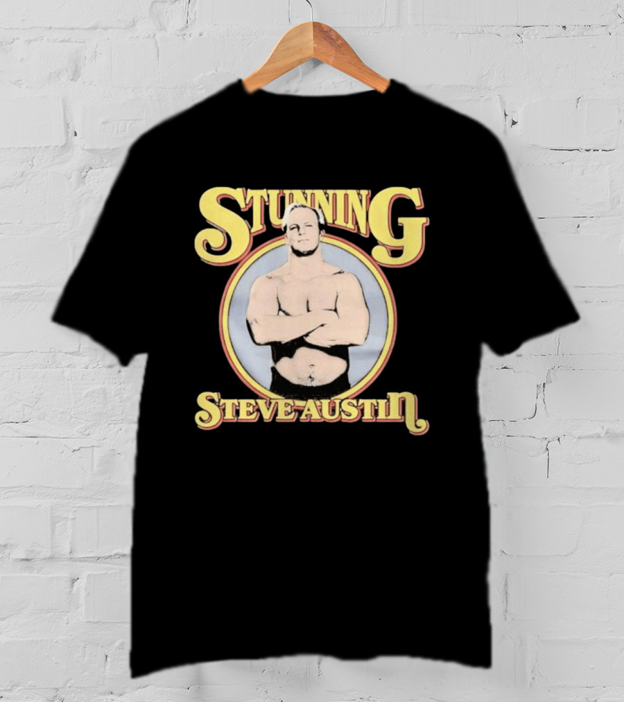 Stunning Steve Austin Professional Wrestling Iconic Pose T-Shirt