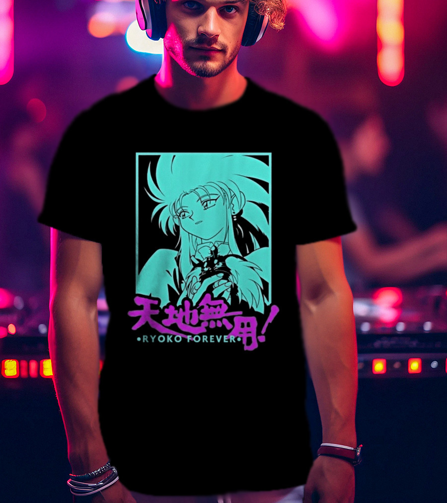 Tenchi Muyo Ryoko Forever Anime Character Illustration Gaming T-Shirt