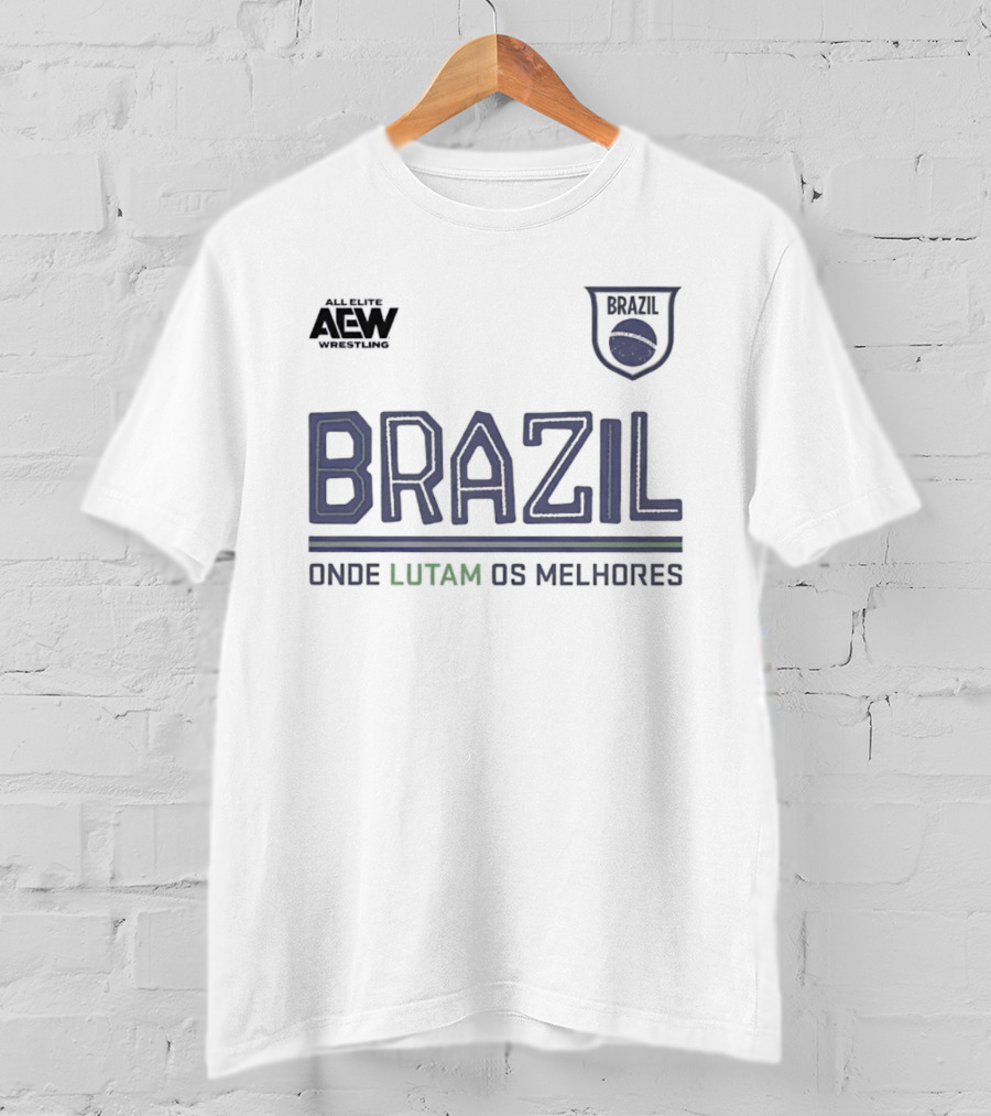 All Elite Wrestling Brazil Onde Lutam Os Melhores AEW Bravi T-Shirt