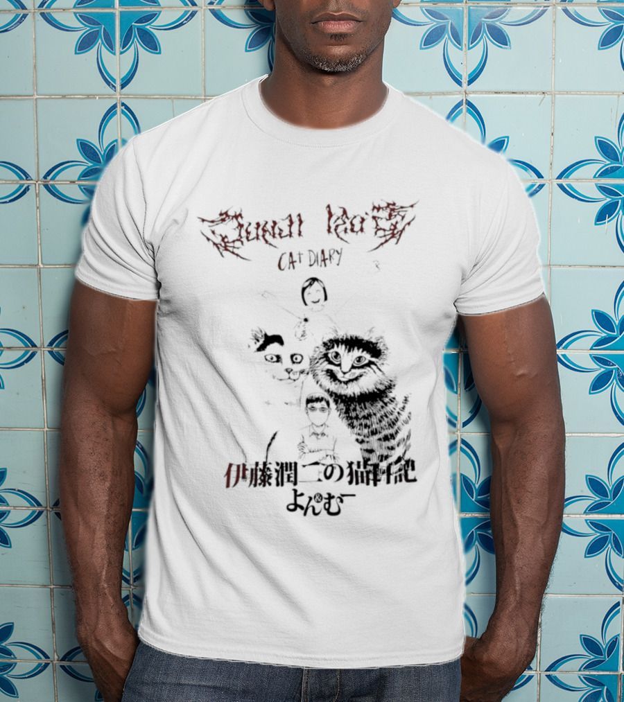 Junji Ito Cat Diary Yon Mu Welcome To House Of Horrors T-Shirt