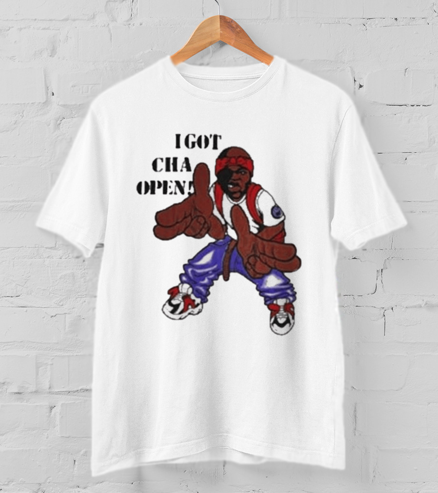I Got Cha Opin Cartoon Character Graphic Hip Hop T-Shirt