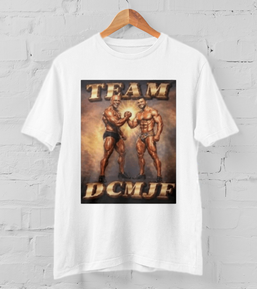 TEAM DCMJF Bodybuilders Flexing Muscles Together T-Shirt