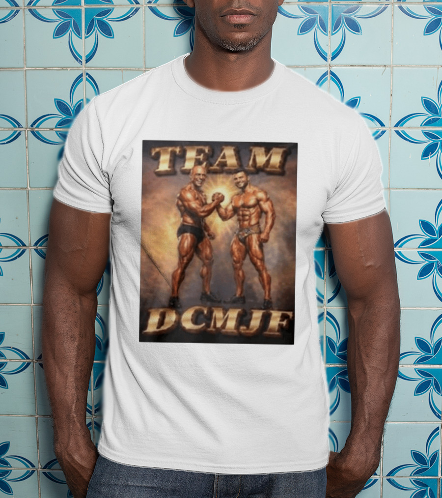 TEAM DCMJF Bodybuilders Flexing Muscles Together T-Shirt