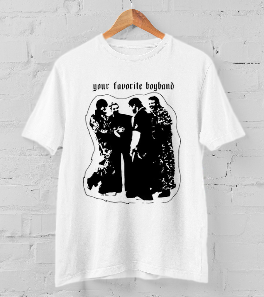 Your Favorite Boyband Silhouette Group Scene T-Shirt