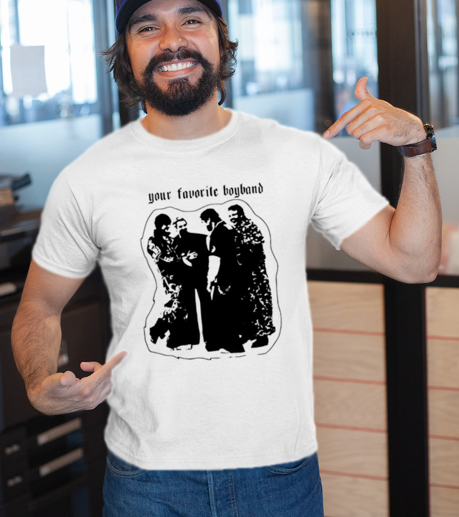 Your Favorite Boyband Silhouette Group Scene T-Shirt