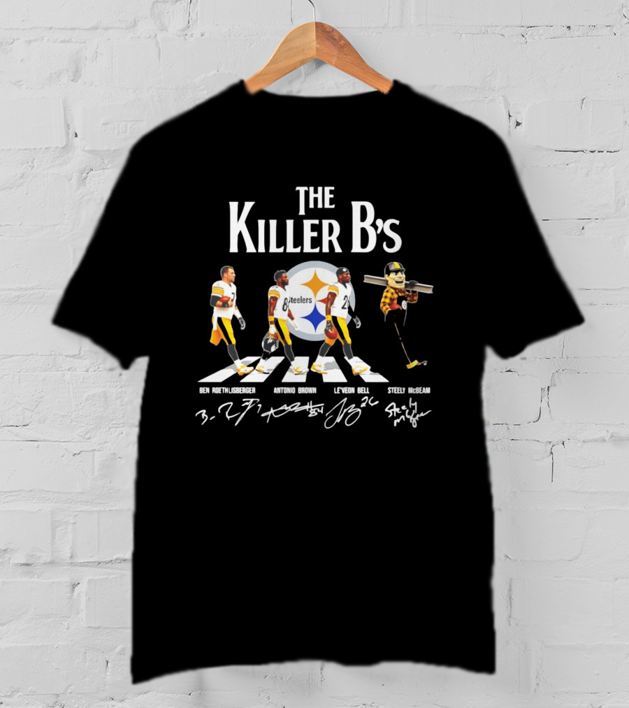The Killer B's Ben Roethlisberger Antonio Brown Le'Veon Bell Steely McBeam Steelers T-Shirt