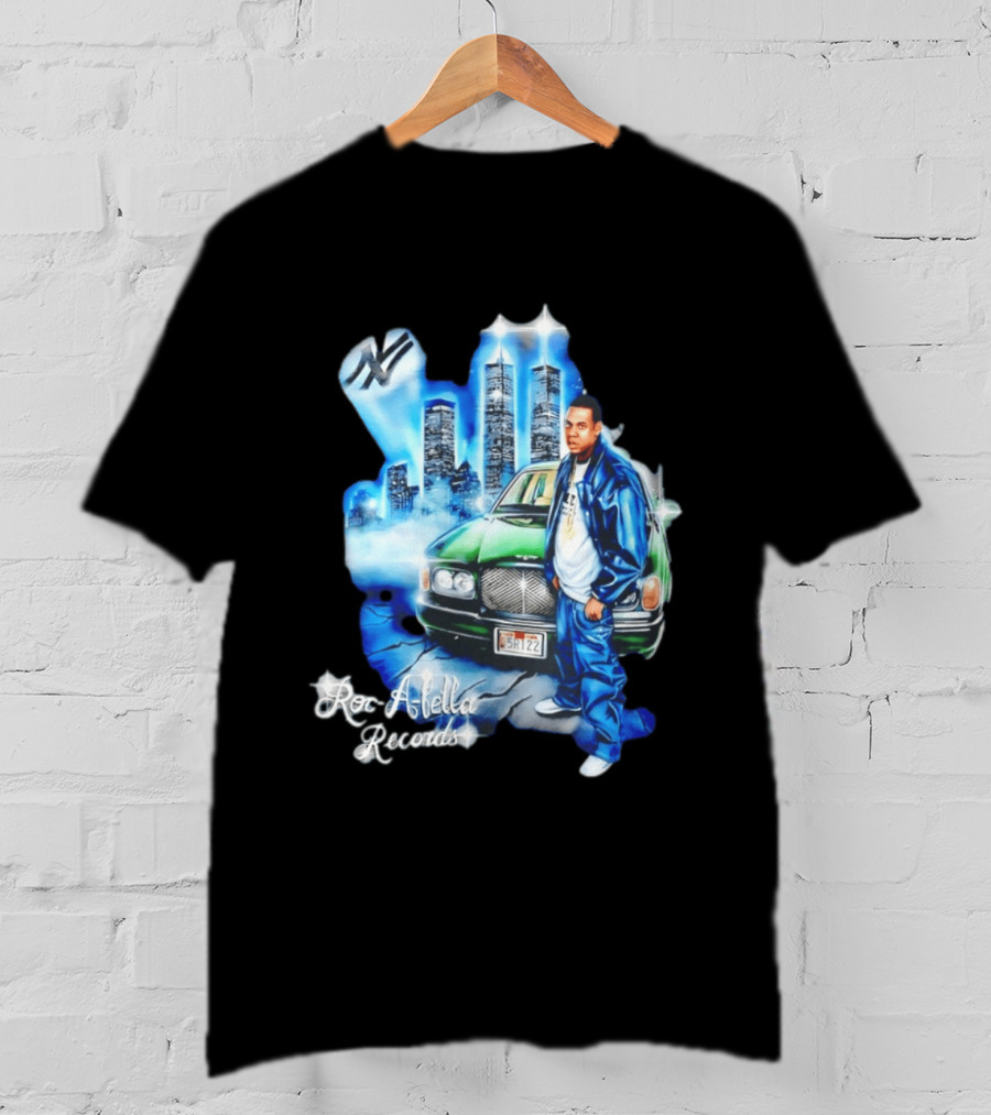 Roc A Fella Records Jay Z Bentley Twin Towers T-Shirt