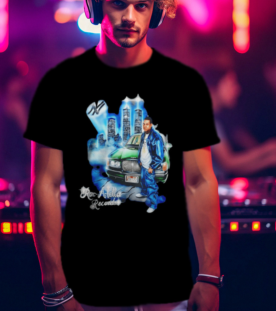 Roc A Fella Records Jay Z Bentley Twin Towers T-Shirt