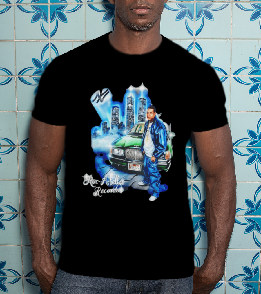 Roc A Fella Records Jay Z Bentley Twin Towers T-Shirt