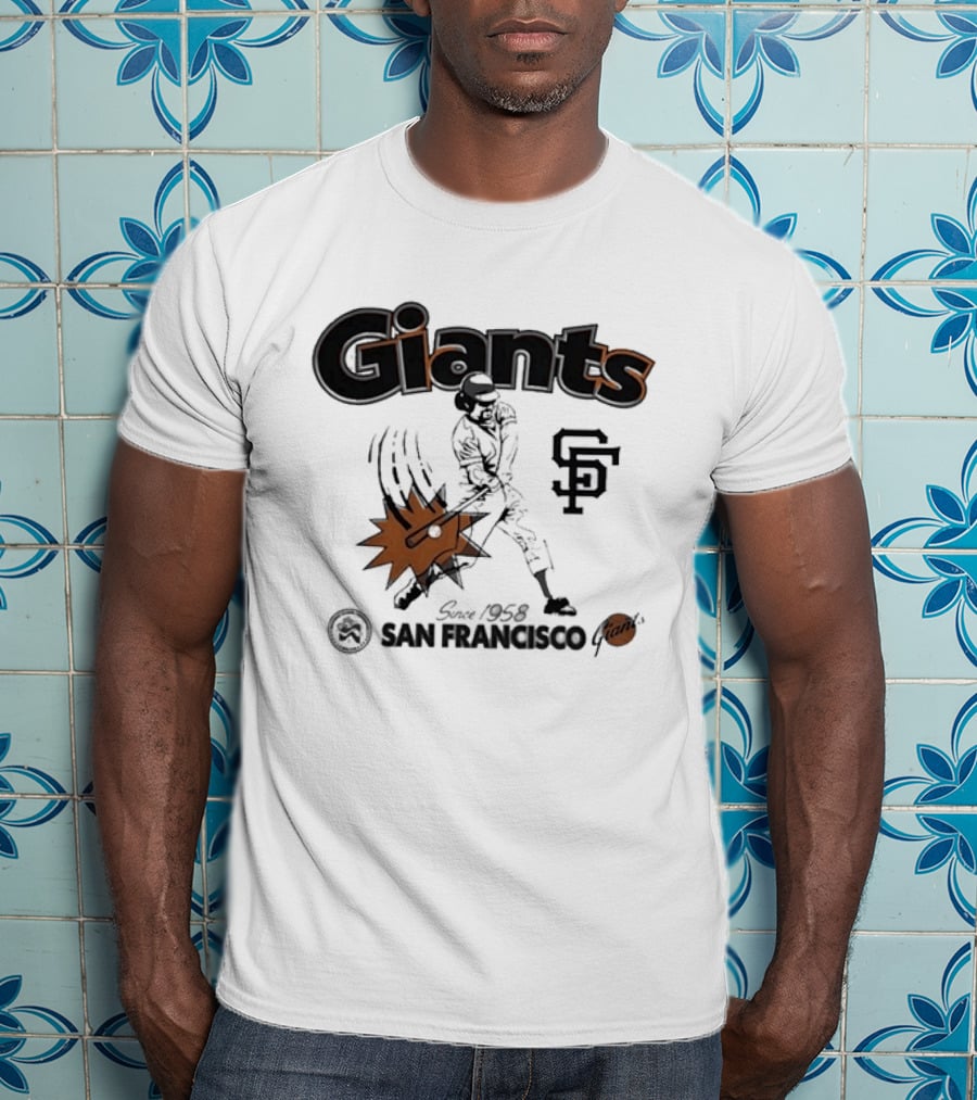 San Francisco Giants Since 1958 National League Centennial Baseball Giants SF T-Shirt