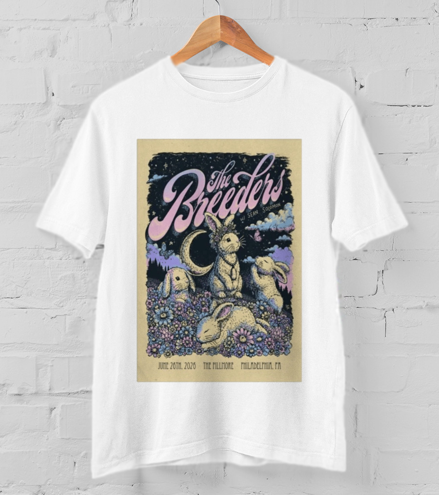 The Breeders June 26 2026 The Fillmore Philadelphia PA With Sean Solomon T-Shirt