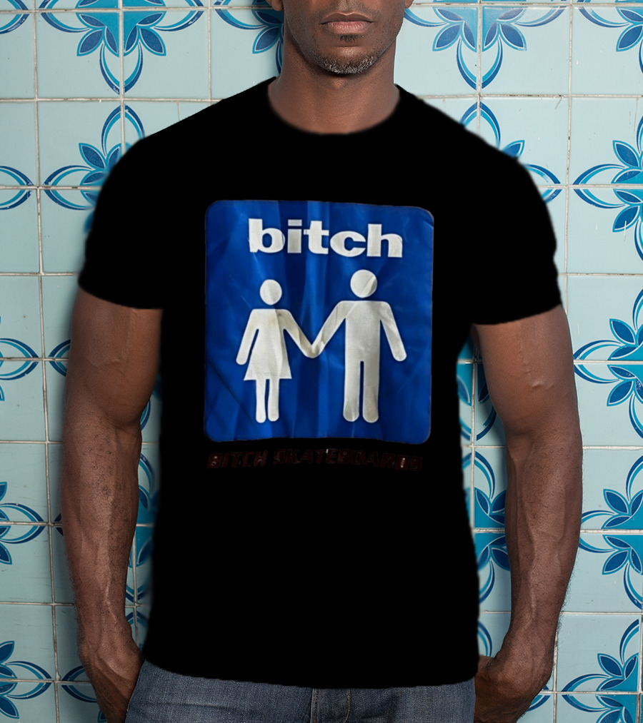 Bitch Skateboards Logo Holding Hands T-Shirt