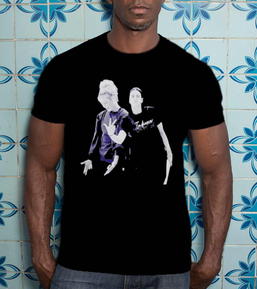 Caitlin Clark Sophie Cunningham Black White Photo And Indecisive T-Shirt