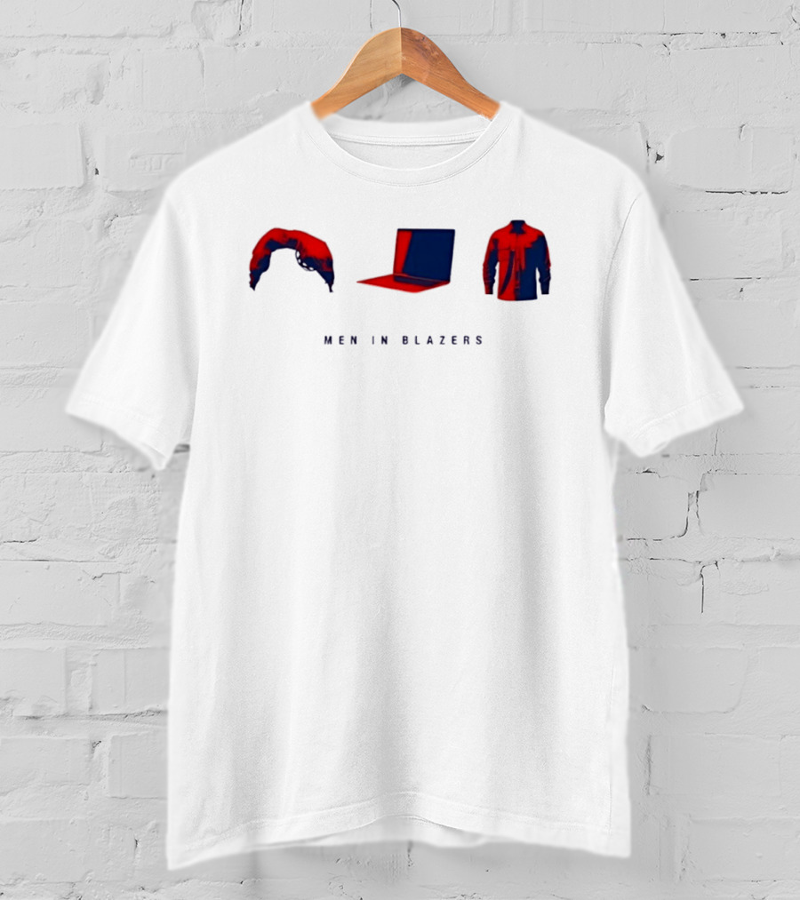 Men In Blazers Hairpiece Laptop Jacket T-Shirt