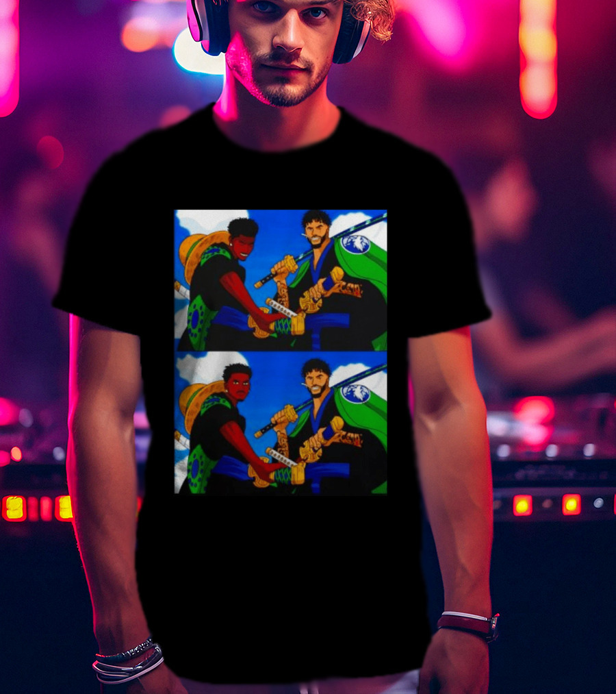 Edwards Luffy Towns Zoro Minnesota Timberwolves One Piece Crossover Fan T-Shirt