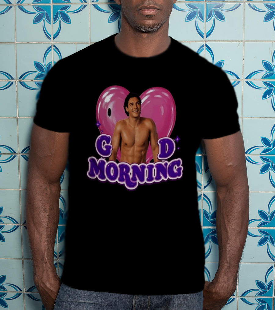 Garrett Graham Good Morning Off Campus Briar U Pink Heart T-Shirt