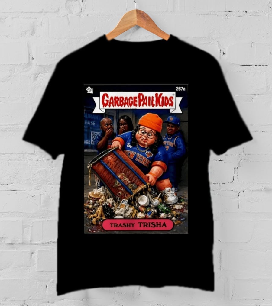 Garbage Pail Kids 267a New York Knicks Trashy Trisha T-Shirt