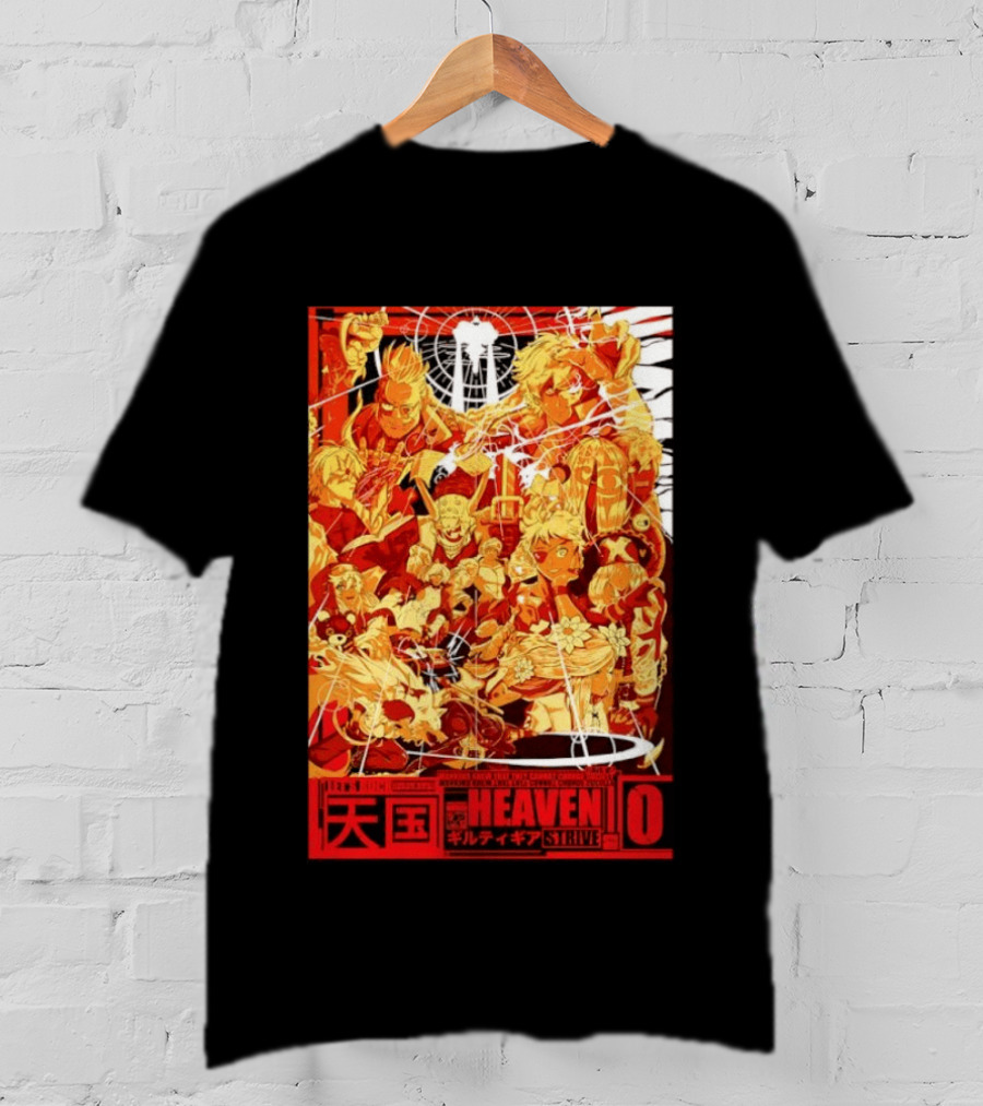 Guilty Gear Strive Characters Sol Badkai Ky Kiske May Ramlethal Heaven 10 Japanese T-Shirt