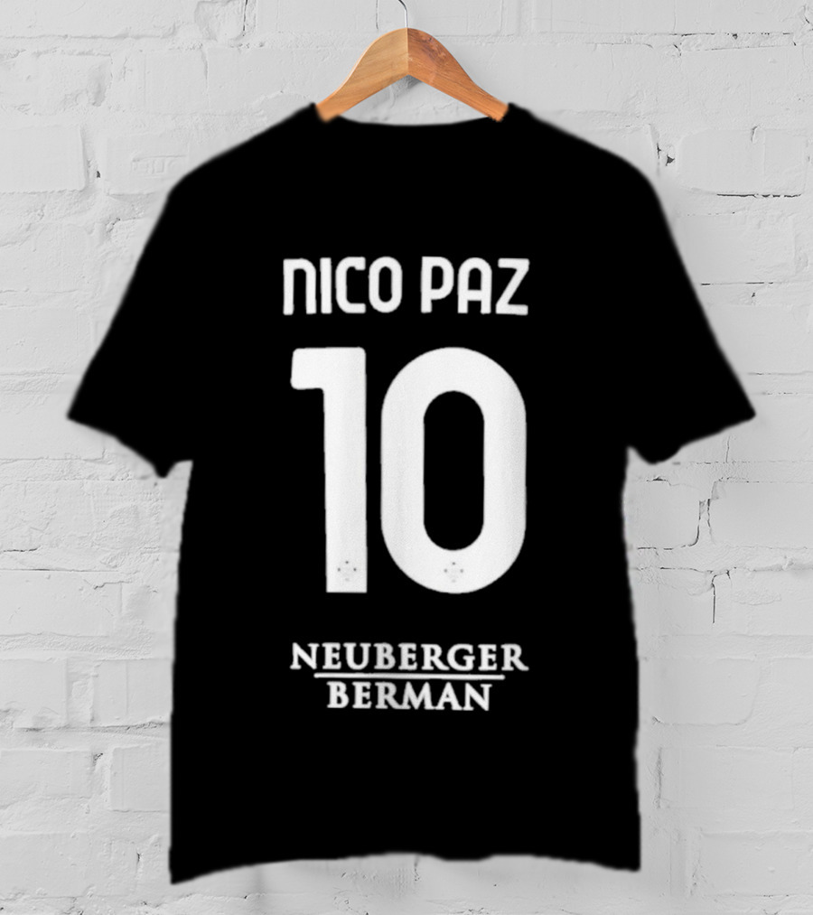 Nico Paz 10 Neuberger Berman Soccer Jersey T-Shirt
