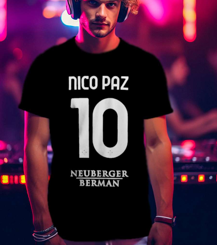 Nico Paz 10 Neuberger Berman Soccer Jersey T-Shirt