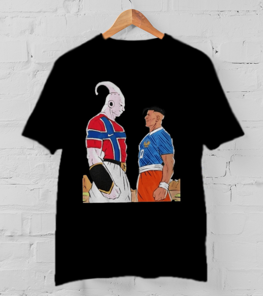 Norway Haaland Versus Mbappe France Dragon Ball Z T-Shirt