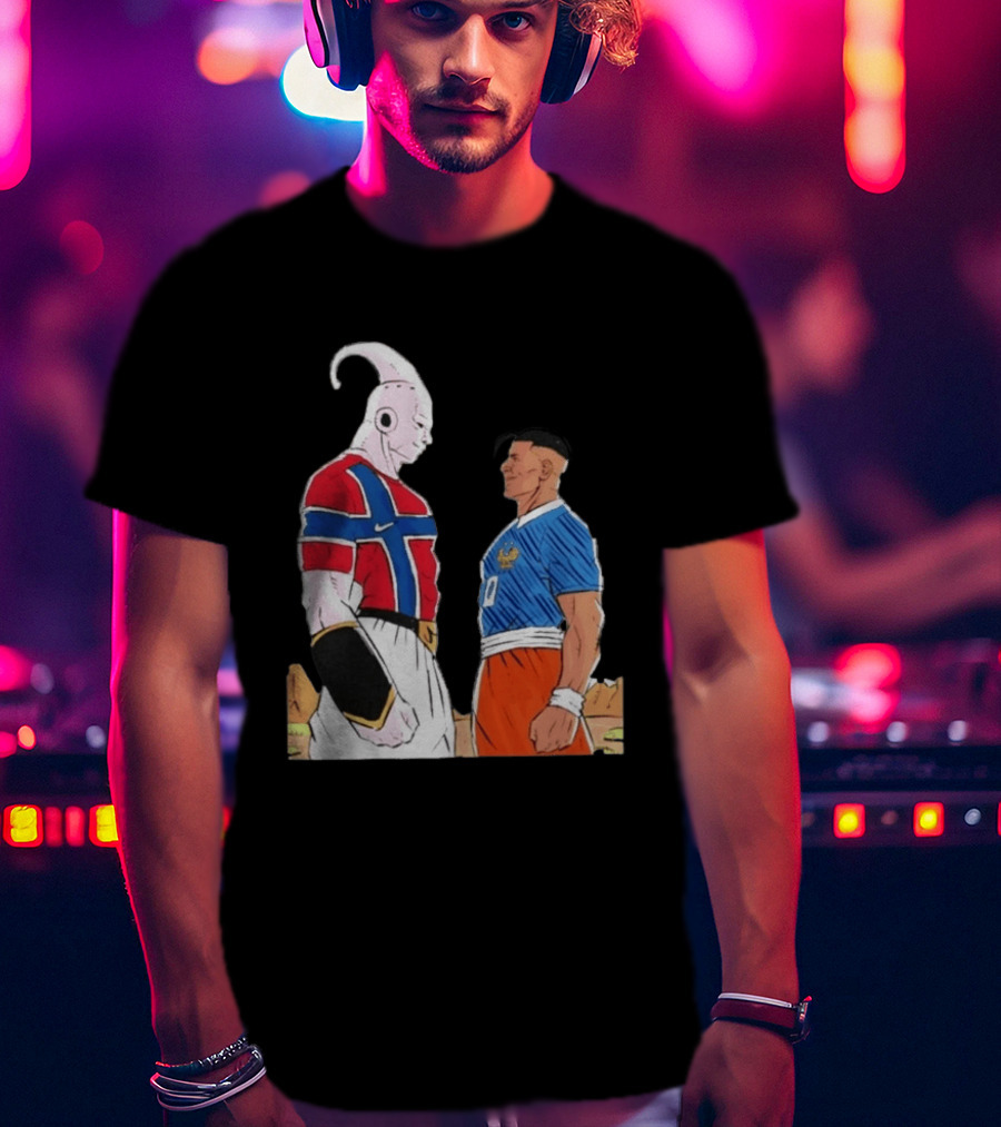 Norway Haaland Versus Mbappe France Dragon Ball Z T-Shirt
