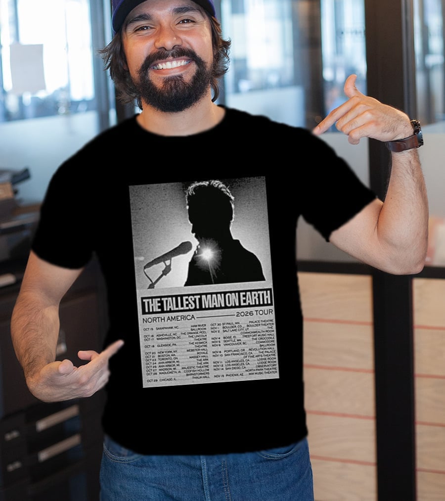 The Tallest Man On Earth North America 2026 Tour Dates T-Shirt