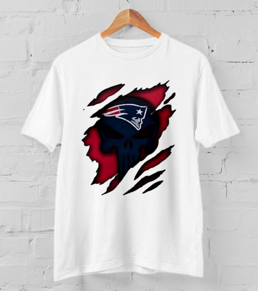 Patriots Skull Rip T-Shirt