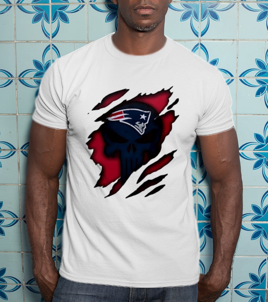 Patriots Skull Rip T-Shirt