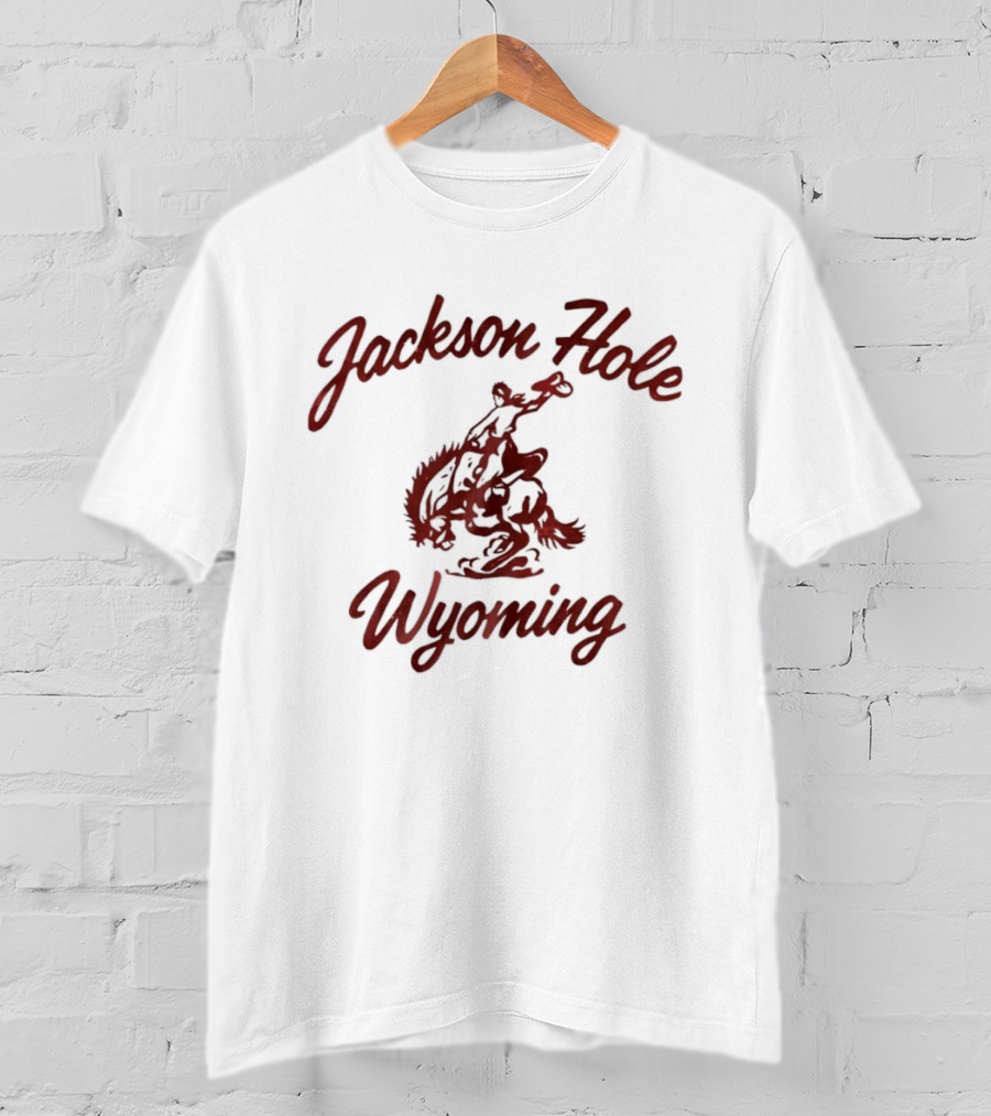 Jackson Hole Wyoming Cowboy Rodeo Rider T-Shirt