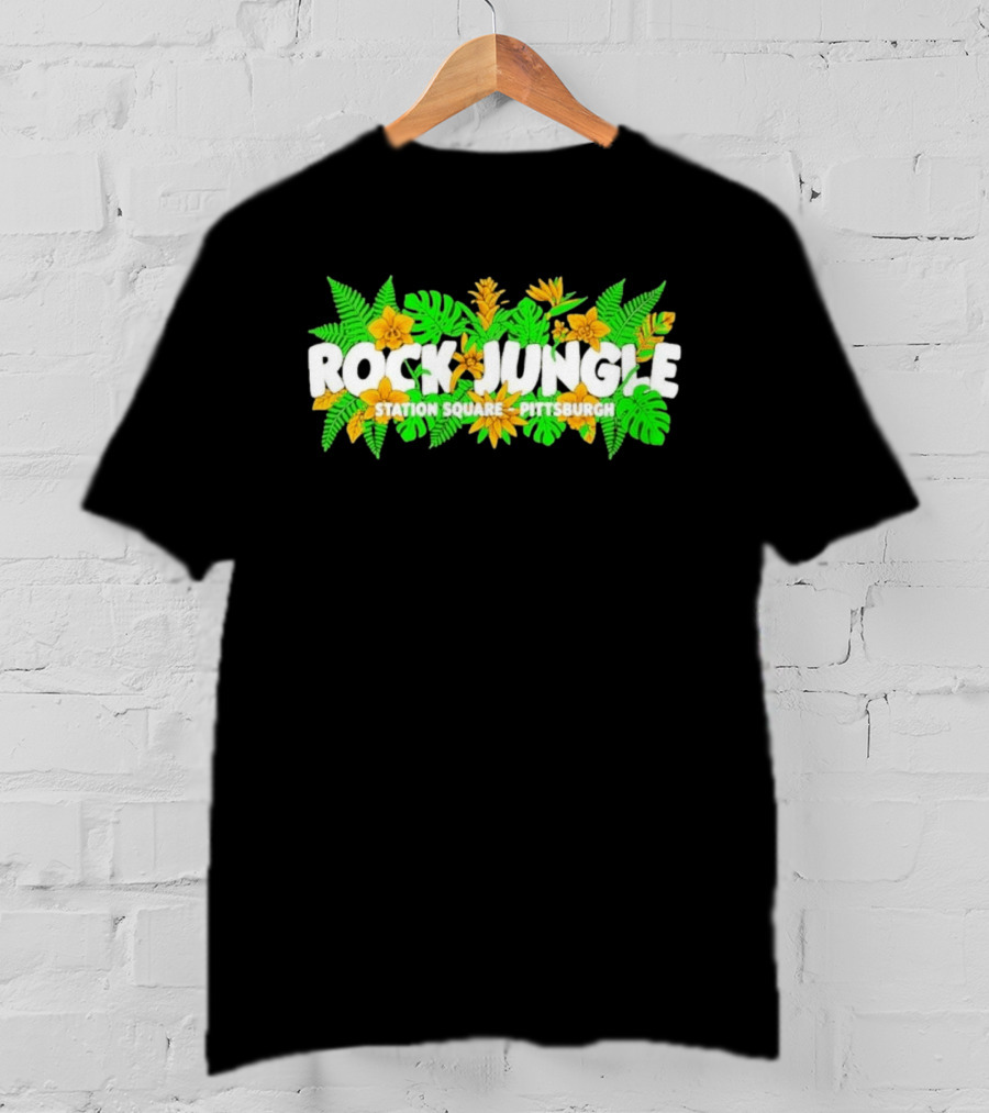 Rock Jungle Station Square Pittsburgh Tropical Foliage T-Shirt