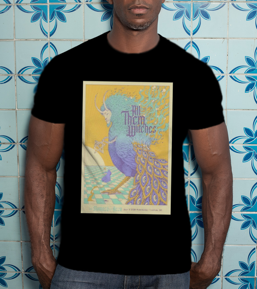All Them Witches July 3 2026 Parkbuhne Leipzig DE Vintage With Slomosa And Rezn T-Shirt