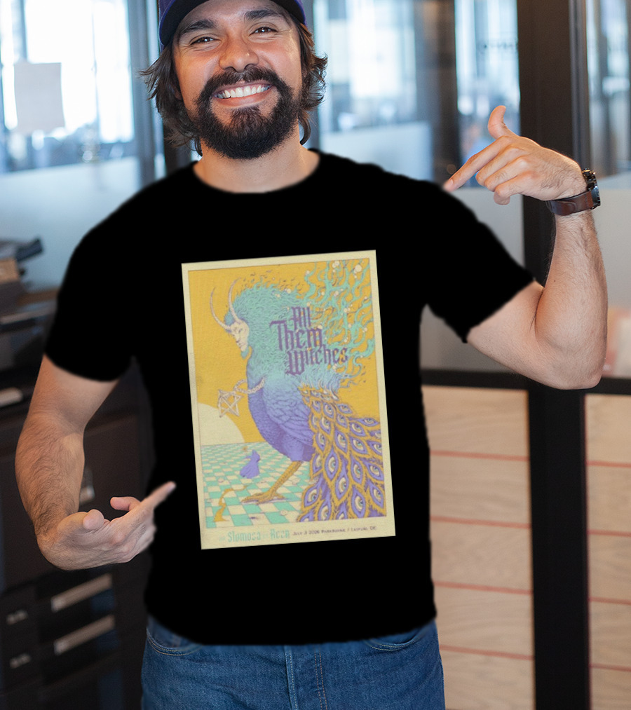 All Them Witches July 3 2026 Parkbuhne Leipzig DE Vintage With Slomosa And Rezn T-Shirt
