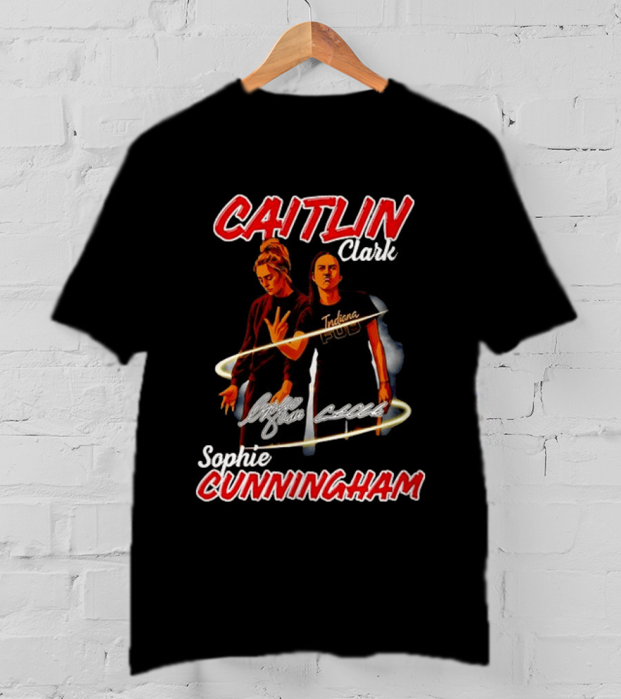 Caitlin Clark Sophie Cunningham Indiana Fever PUD T-Shirt