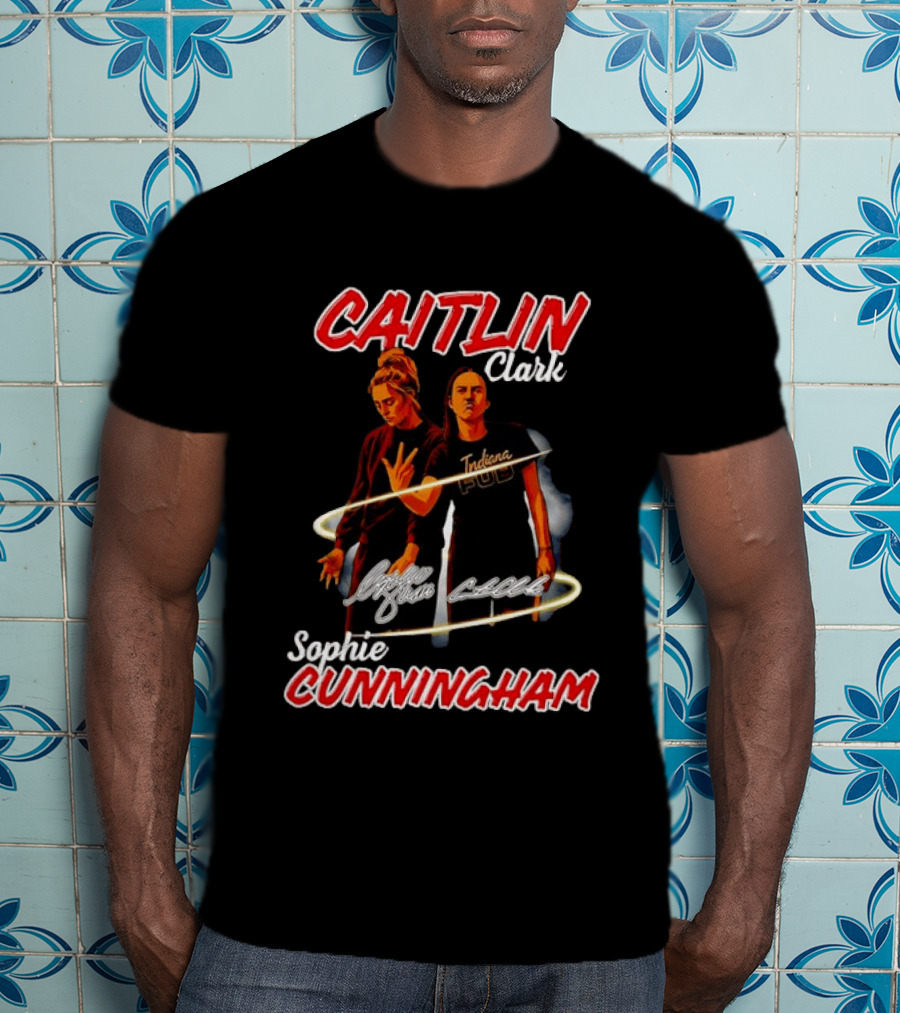 Caitlin Clark Sophie Cunningham Indiana Fever PUD T-Shirt