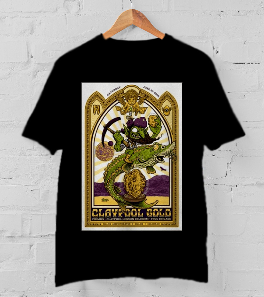 Primus Claypool Lennon Delirium Frog Brigade Dillon Amphitheater June 27 2026 T-Shirt