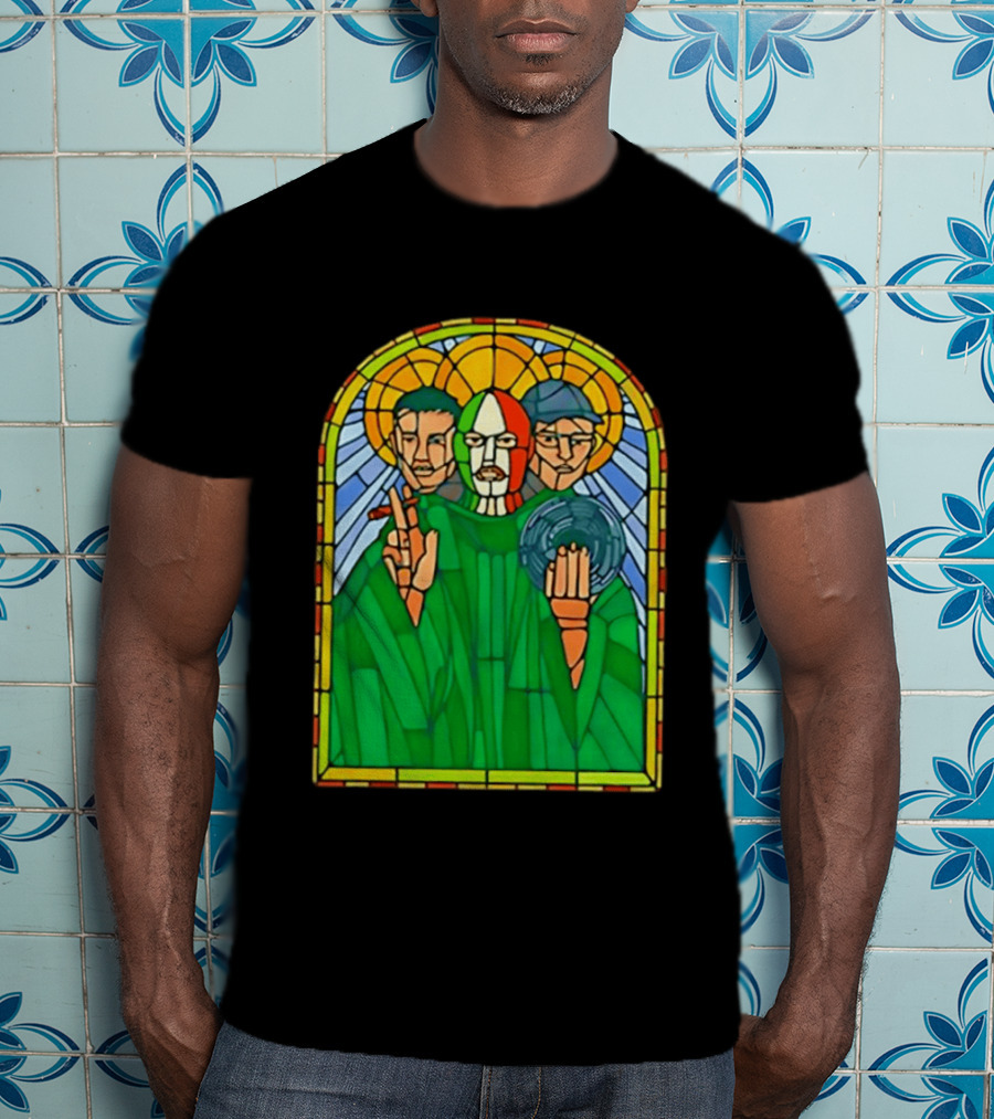 Conor McGregor Khabib Nurmagomedov Dustin Poirier MMA Ultimate Fighting Stained Glass T-Shirt