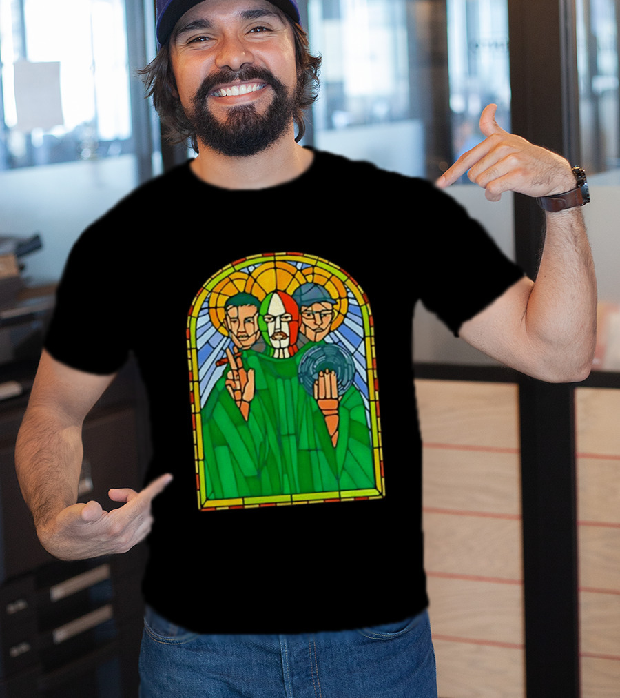 Conor McGregor Khabib Nurmagomedov Dustin Poirier MMA Ultimate Fighting Stained Glass T-Shirt