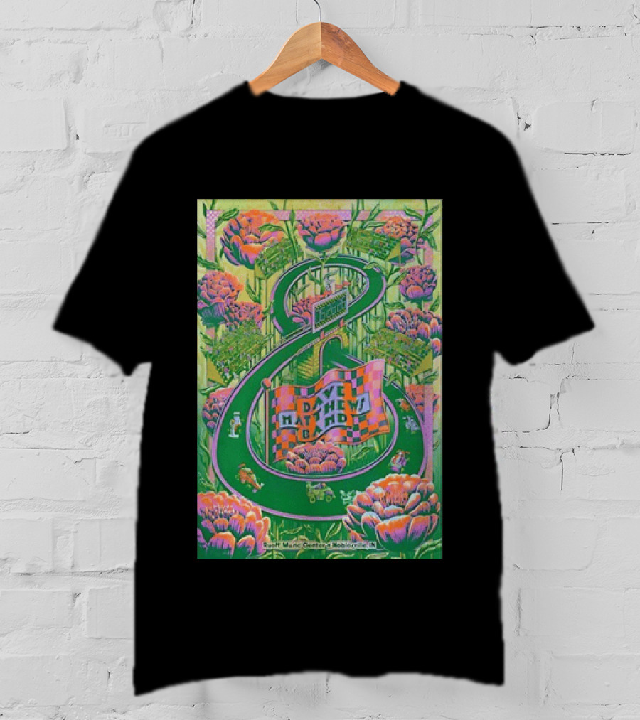 Dave Matthews Band Jun 26th 2026 Ruoff Music Center Noblesville IN Vibrant With Floral And Racing T-Shirt