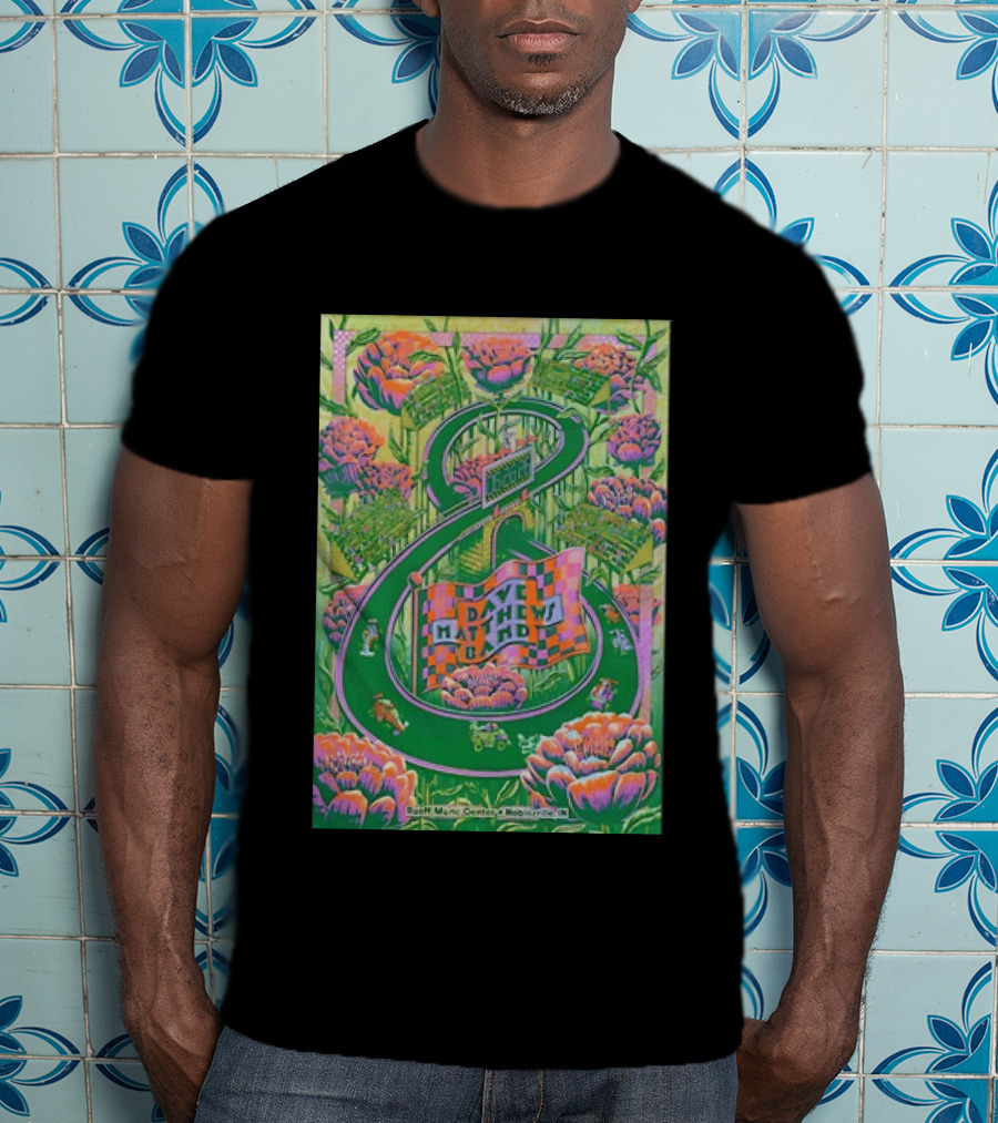 Dave Matthews Band Jun 26th 2026 Ruoff Music Center Noblesville IN Vibrant With Floral And Racing T-Shirt