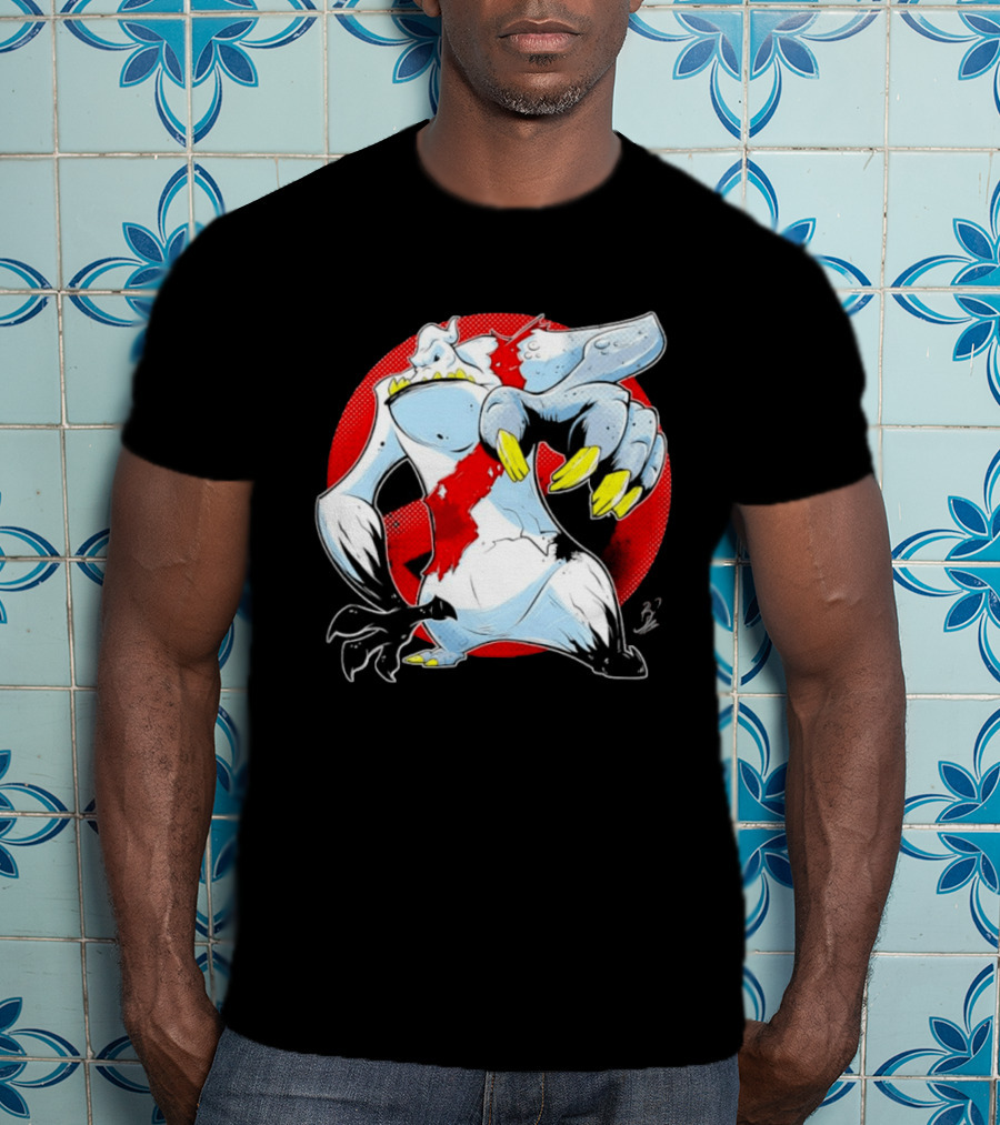 Stay Puft Marshmallow Man Angry Kaiju Ghostbusters Monster Claws T-Shirt